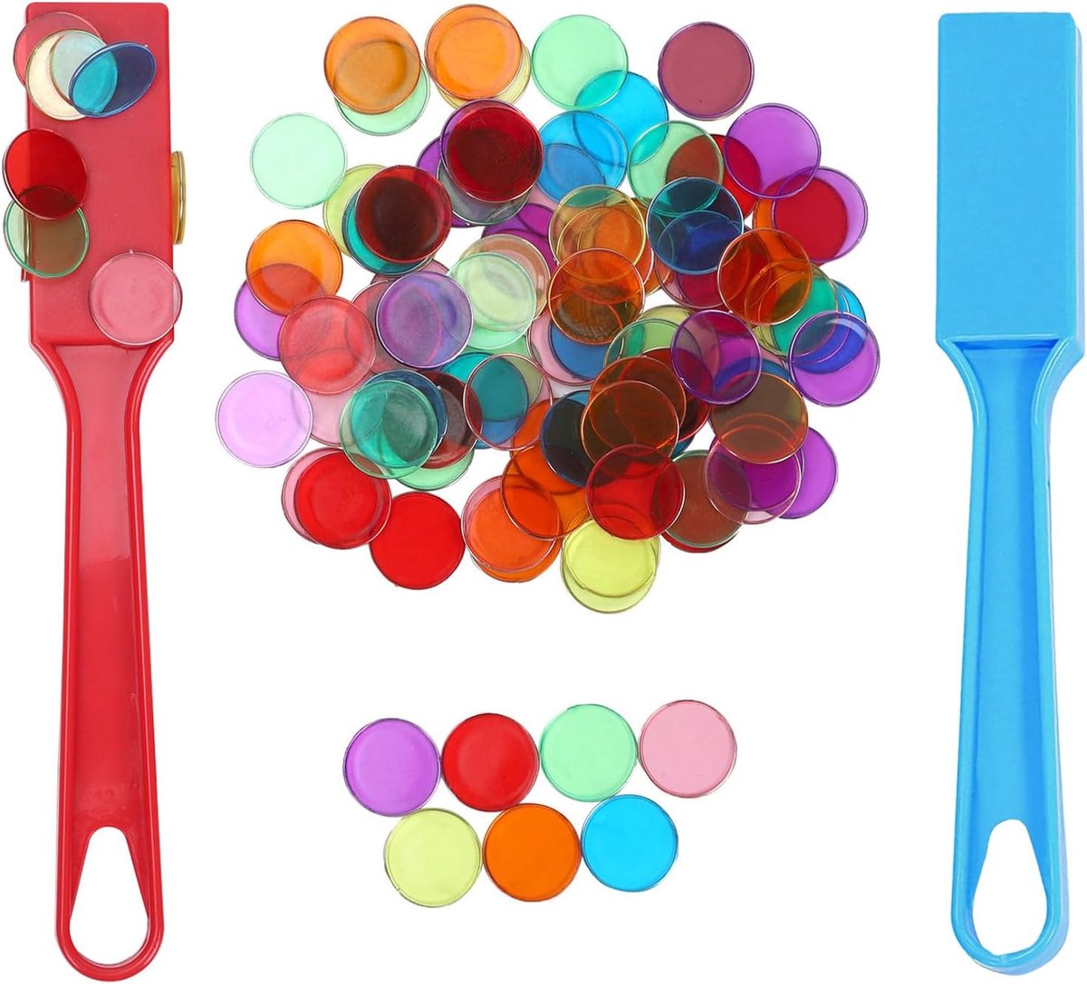 Bingo Speelstenen - Magnetische Set - Familie Spelletjes - 200 Stenen Inclusief - 22 x 14 x 2.5 cm