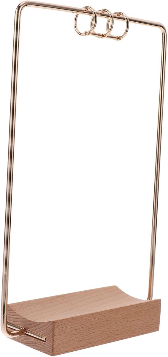 Kalender Houder - Bureau Display - Datum Weergave - Omklapbare Standaard - 26.5x17.5cm - Gouden