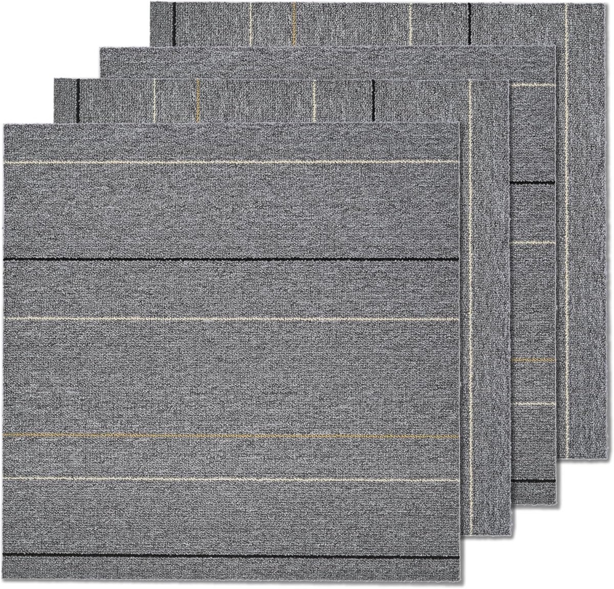 Tapijttegels - Vloerkleed Tegels - Vloer Bedekken - Zelfklevend & Antislip - 50x50 cm - Li