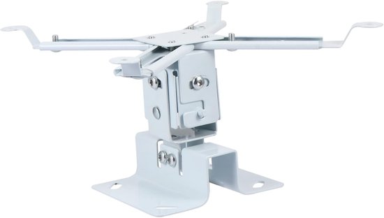 Universele projector beugel wit 20cm verstelbaar plafond muurhouder stevig staal voor thuisbioscoop