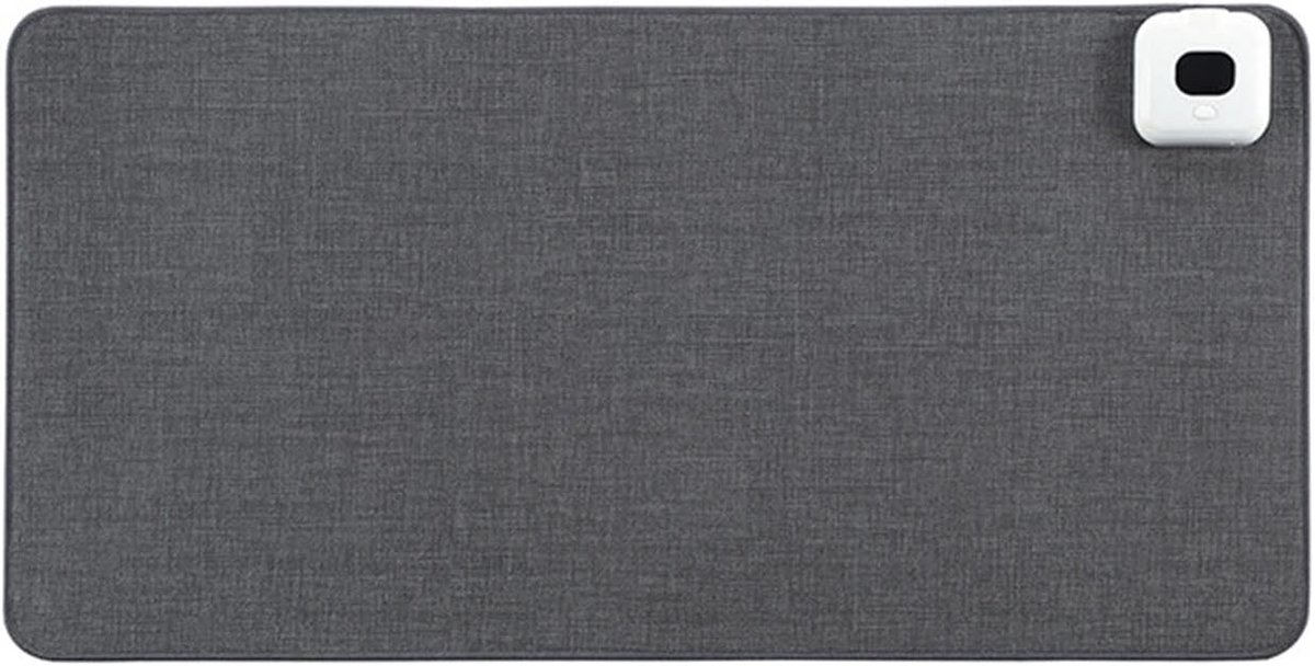 Verwarmd Bureaukussen - Handwarmer Kussen - Comfortabel Werken - Automatische Uitschakeling - 26x52 cm - Zwart