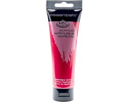 Acrylverf Set - Kunstenaarsverf Hobbyverf - Schilderen Knutselen - Sneldrogend Intens Kleurvast - 3x 120ml - Karmijnrood
