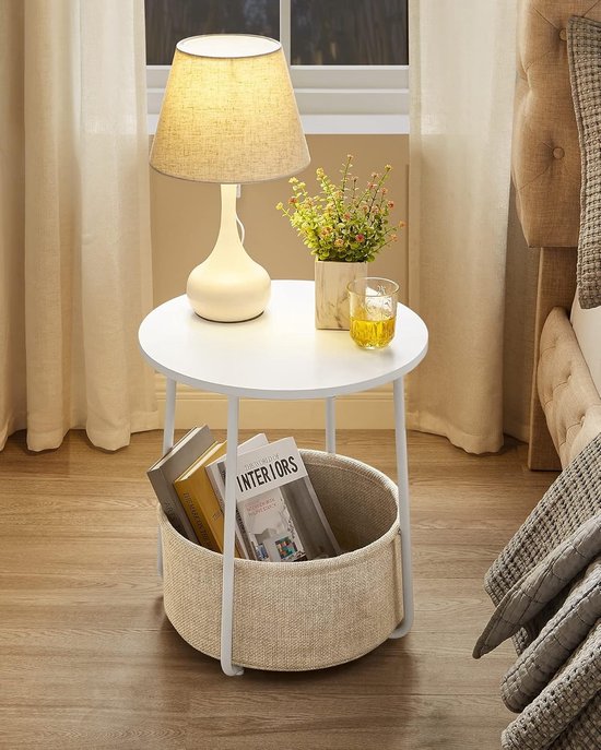 VASAGLE Salontafel, woonkamer, glazen woonkamerkast, frame van aluminium, ronde salontafel, woonkamertafel, zwart LGT021B01
