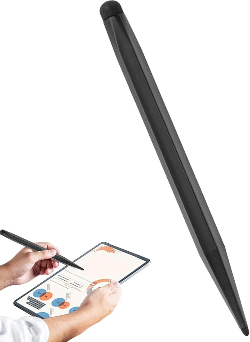 Touchscreen Pen - Digitale Stylus - Lesgeven Presenteren - Dubbele Punt - 156 x 1 cm - Zwart