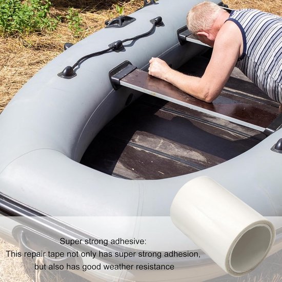 Reparatiepleister - Waterdicht Afdichtmiddel - Opblaasbaar Herstellen - Flexibel TPU Materiaal - 7 x 200 cm - Transparant van Merkloos — afbeelding 3