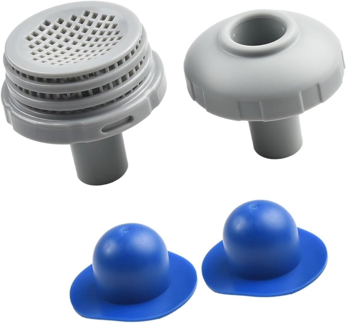 Zwembad Aansluitset - Reserveonderdelen - Watercirculatie Verbeteren - Complete Inlaat Uitlaat - 32 mm Slang - Blauw