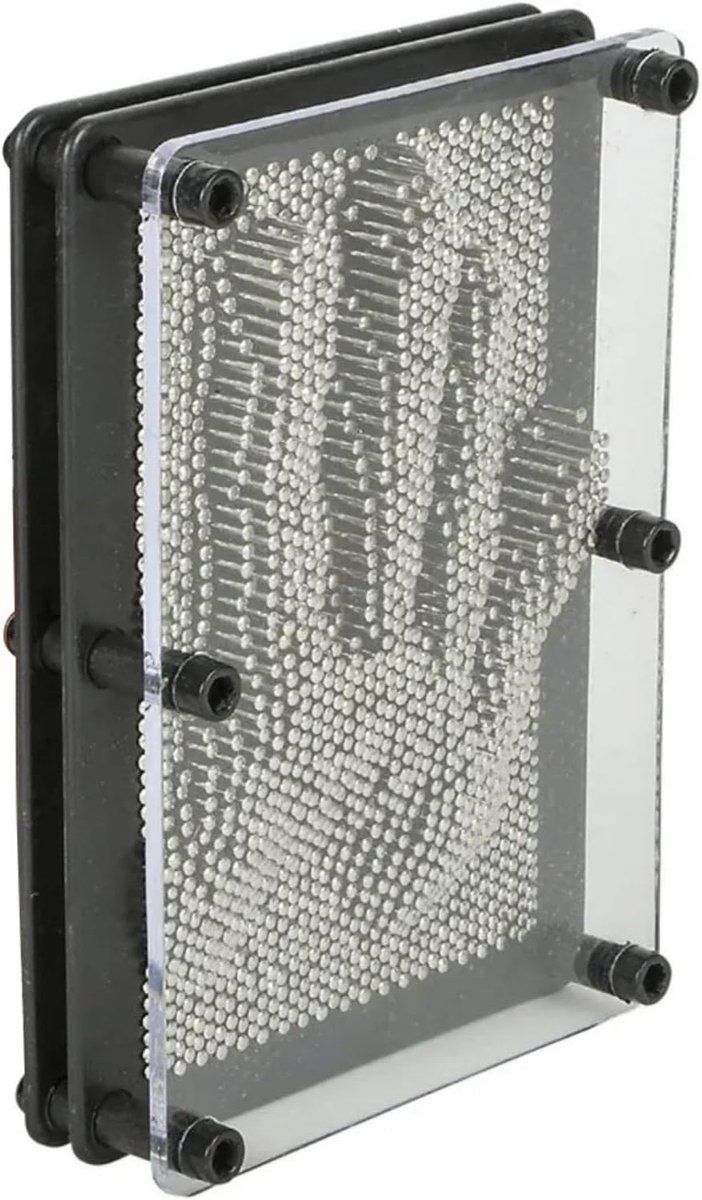 Pin Art - 3D Sculptuur - Creatief Spel - Klassieke Editie - 19x13 cm - Zilver