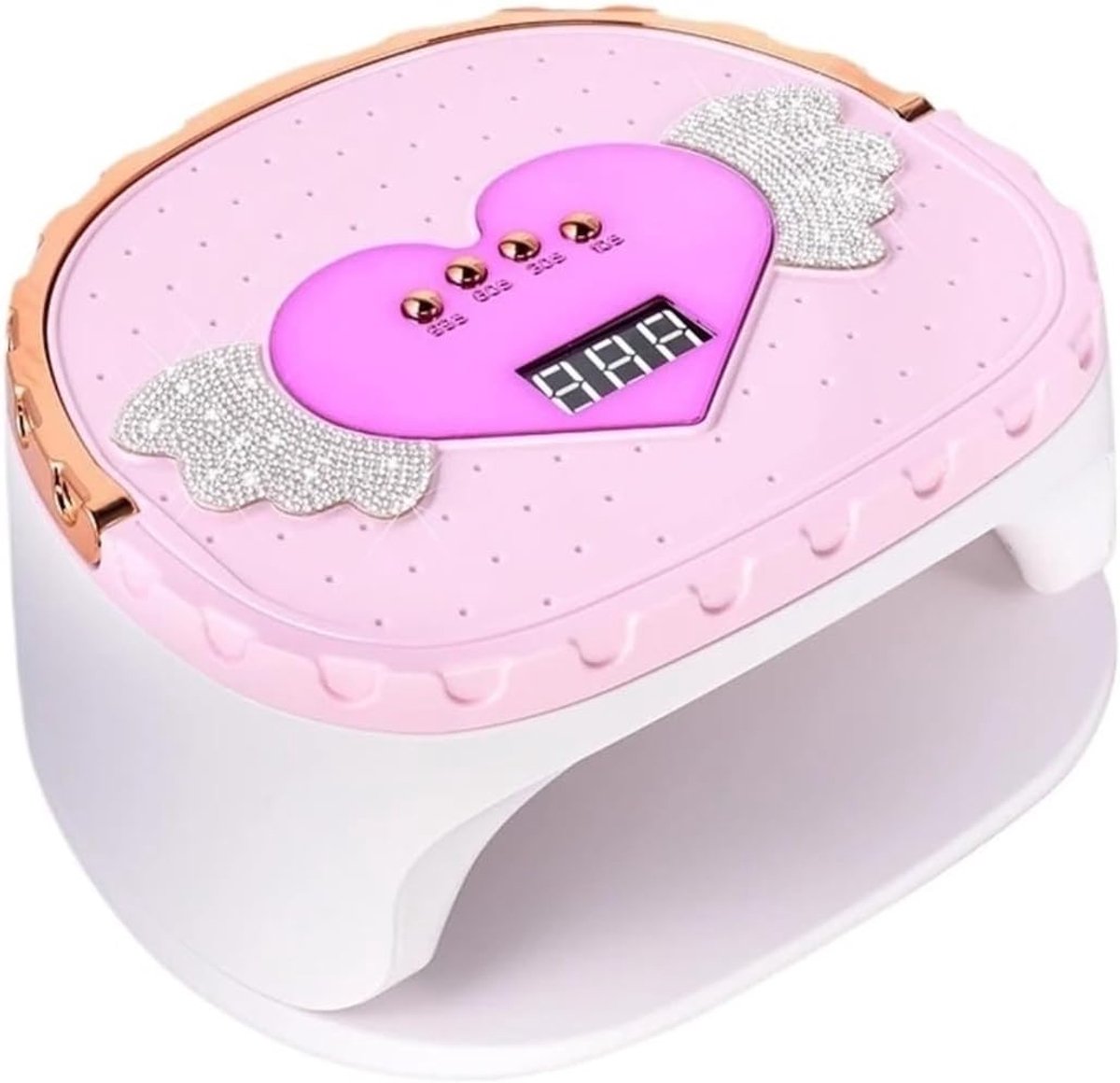 Nagellamp - UV Lamp Droger - Nagels Uitharden - 45 LEDs Dubbele Bron - 225x202x97mm - Paars