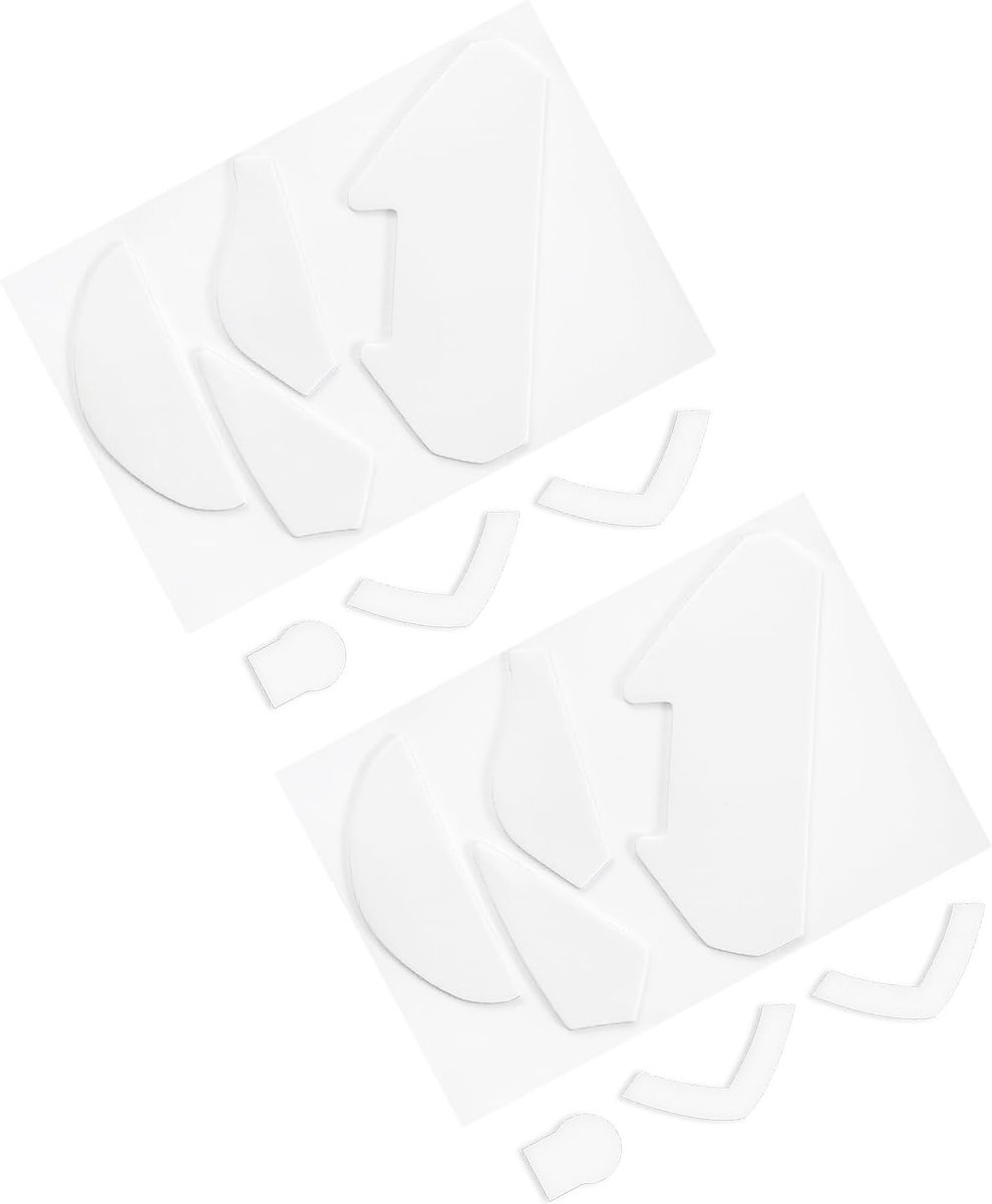 Muis Voetjes - Glijders Vervanging - Soepel Gamen - Afgeronde Randen Ontwerp - 0.8mm Dikte - Wit
