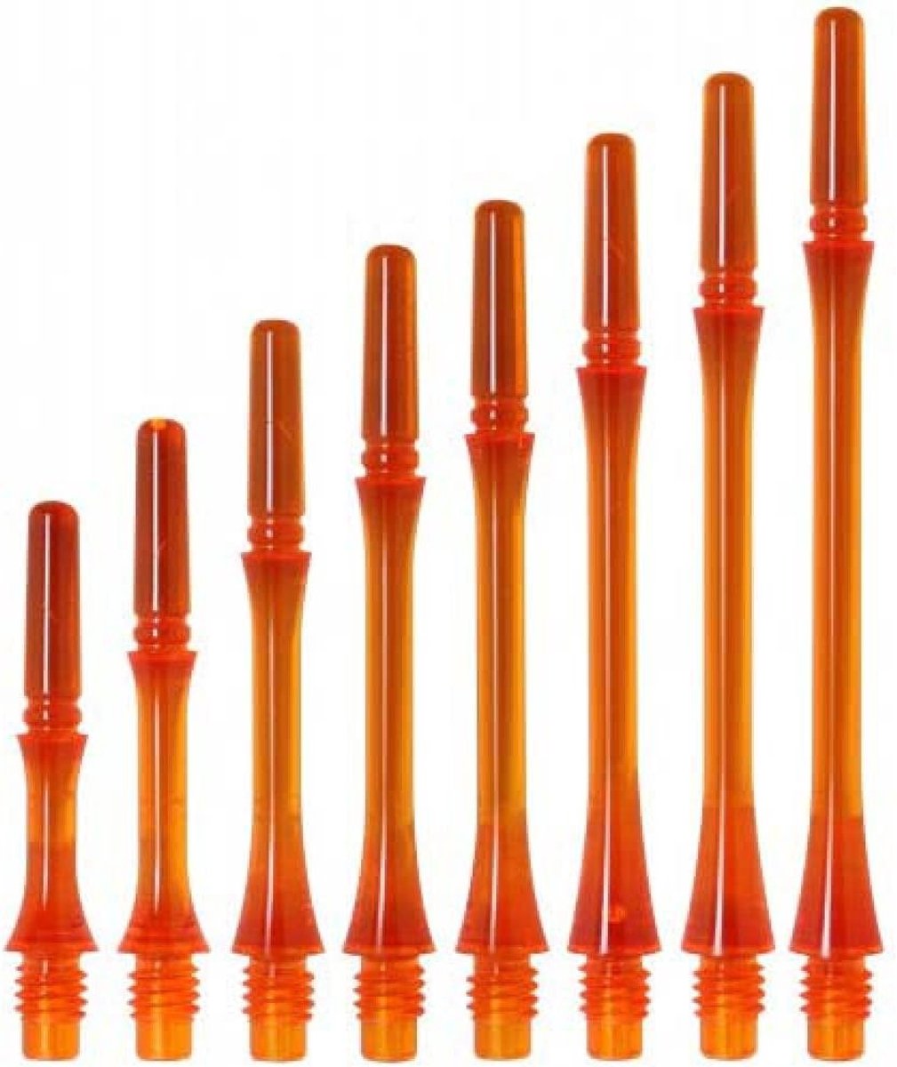 Darts Shafts - Spinning Shafts - Darts Spel - Push-In Systeem - Lengte 35.2mm - Helder Oranje