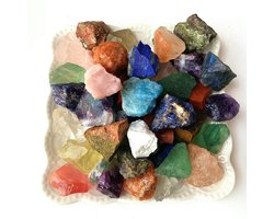 Ruwe Kristal Stenen - Natuurlijke Edelstenen - Huisdecoratie Knutselen - Groot Formaat Mix - 100g - Meerkleurig