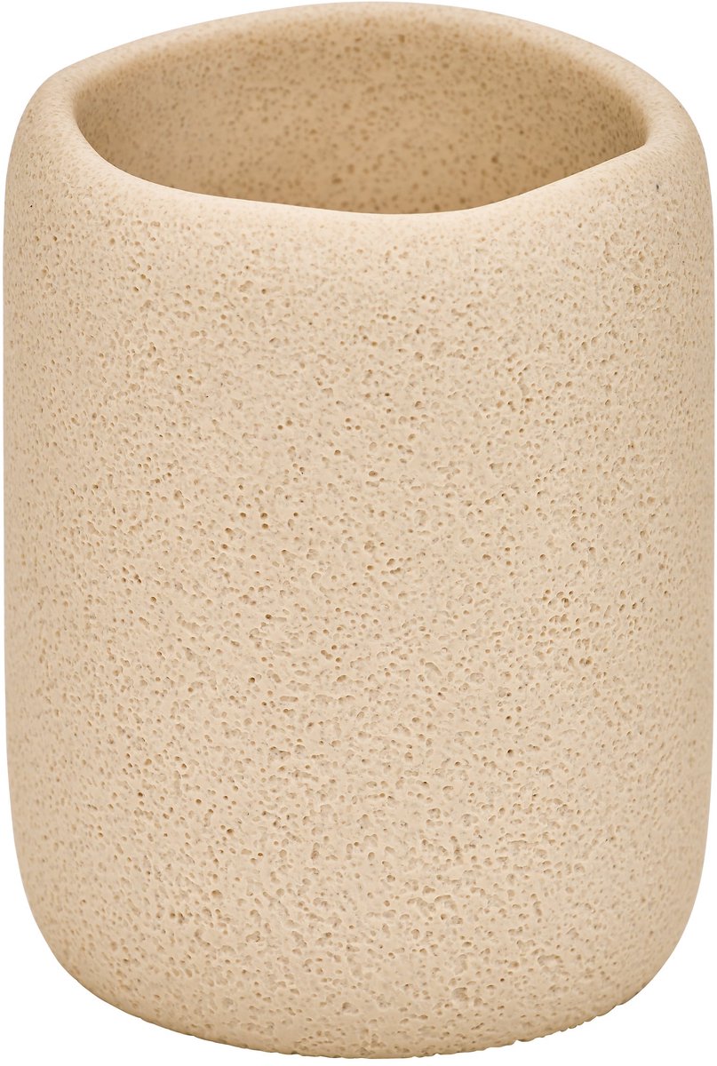 5Five Olea Tandenborstelhouder - Ø8x10cm - Beige