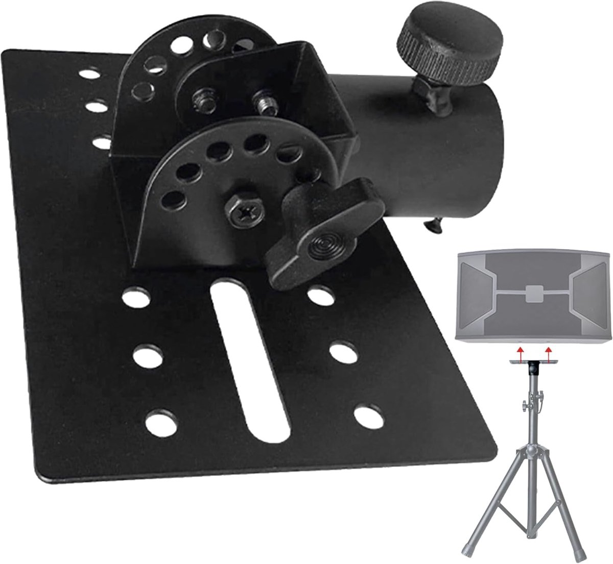 Speaker Adapter Beugels - Metalen Mount - Stage Prestaties - Robuuste Bouw - 35mm Paal Montage