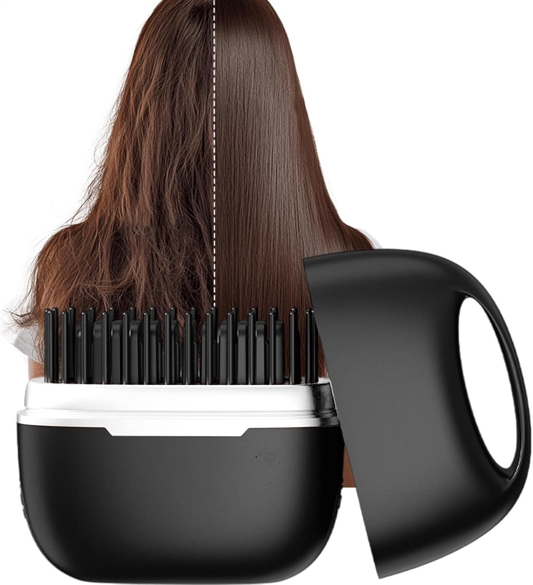 Mini Haarplaat - Draagbare Styler - Snel Stylen - Compact Ontwerp - 9 x 9 x 2.5 cm