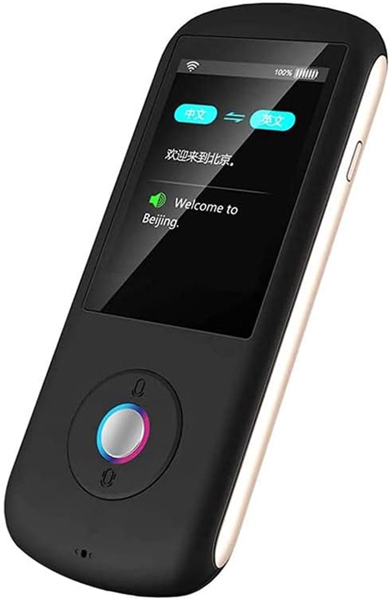 Vertaler Apparaat - Taal Vertaler - Reizen Leren - 28 Talen Wifi - 2.4 Inch Touchscreen