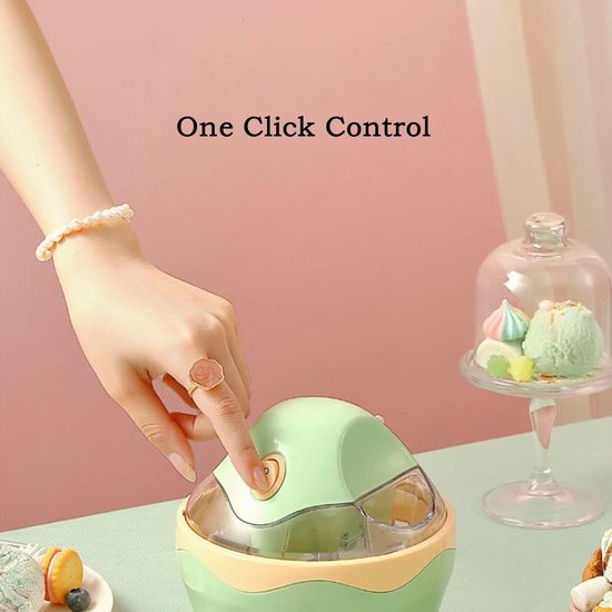 IJsmachine Zelfgemaakt - Dessert Maker - Snelle Desserts - Volautomatisch DIY - 500 Milliliter - Rood van Merkloos — afbeelding 2