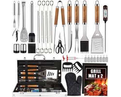 Cooking Life BBQ Gereedschapset 36-delig - BBQ Accesoires - Kamado - Thermometer - Barbecue Set - Gereedschap - Vaderdag
