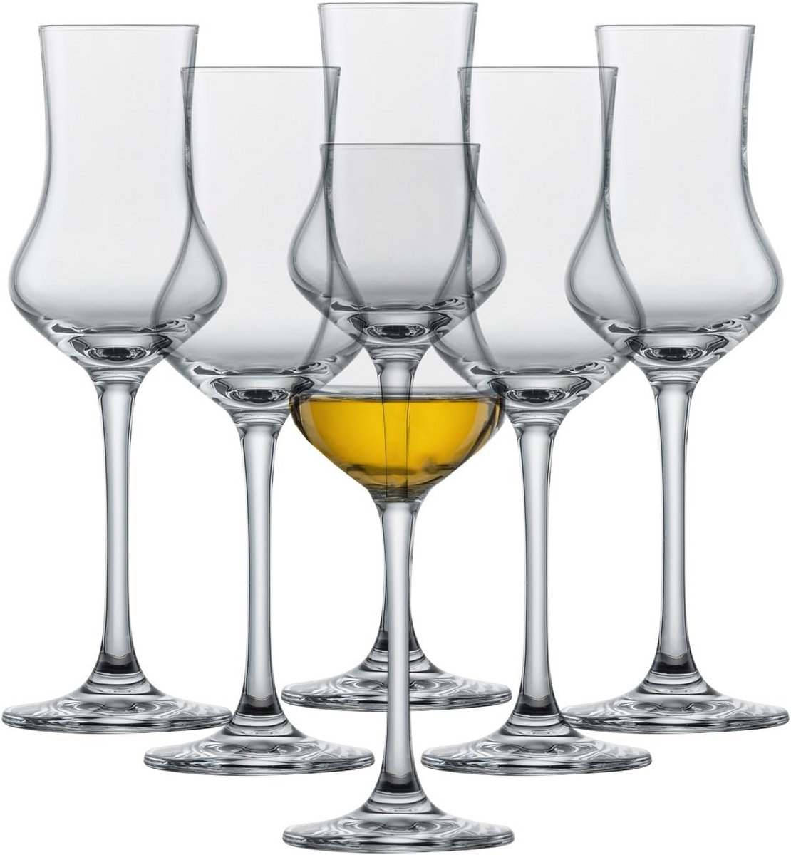 Set van 6 Grappaglazen - Klassieke Bar Glazen van Vaatwasmachinebestendig Tritan-Kristal