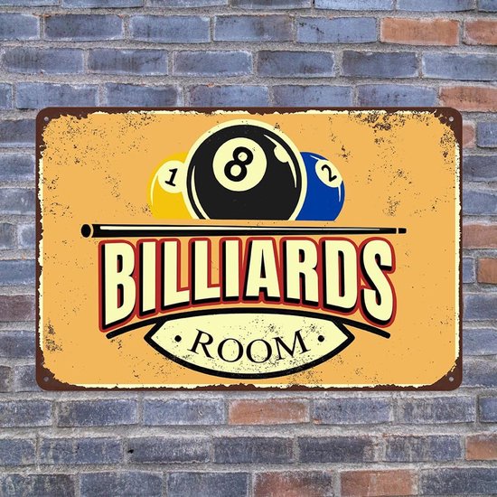 Grappige Vintage Biljartkamer Wanddecoratie en Tafelaccessoires van Merkloos — afbeelding 3