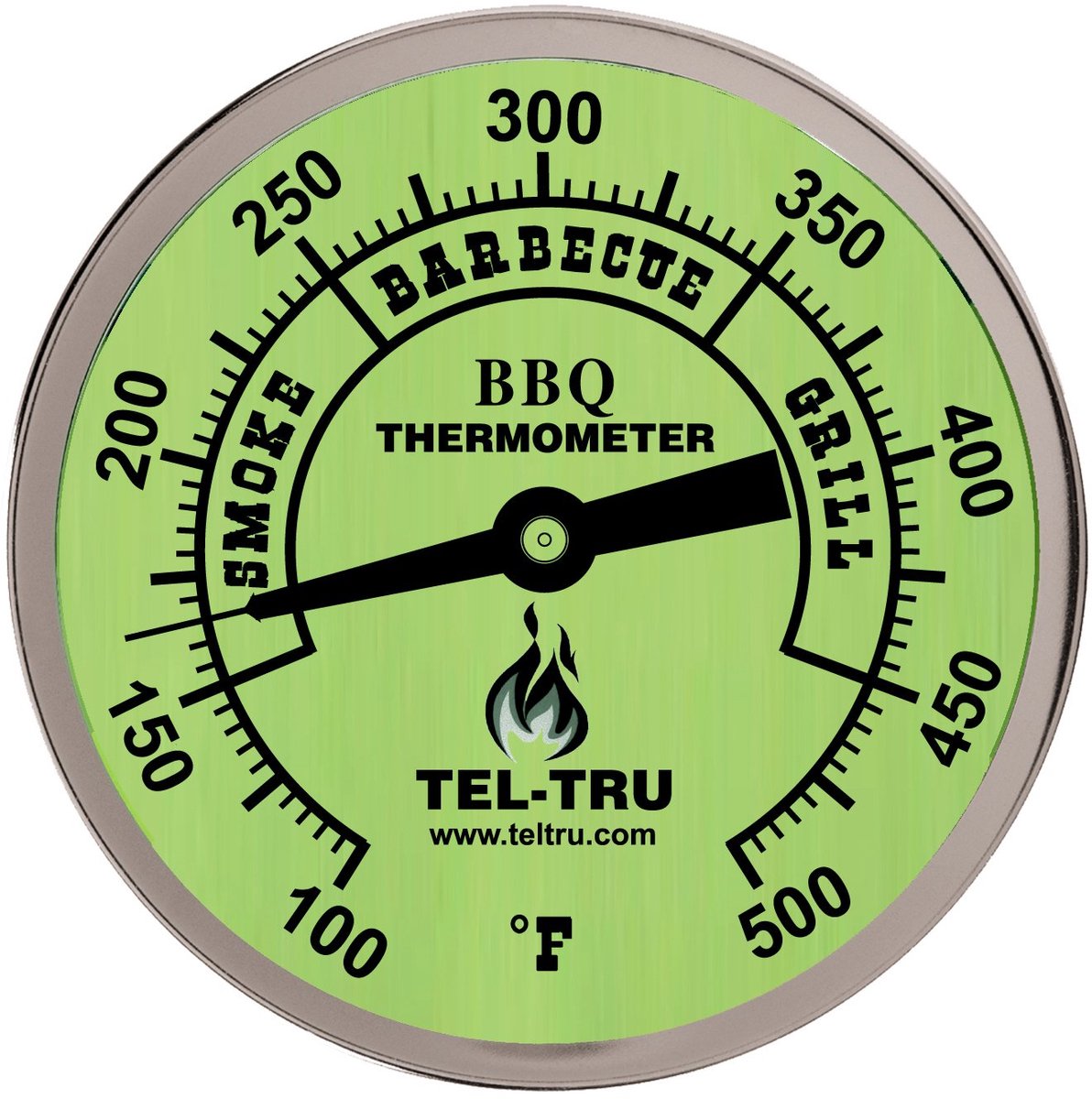 Barbecue Thermometer met Gloed Wijzerplaat en Temperatuurbereik van 100-500 graden F