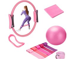 Pilatesring Premium Fitness Set Voor Core Training – Pilates Set Met Weerstandsbanden Voor Full Body Workout – Pilates-Accessoires Voor Thuis Training | Ideaal Voor Pilates, Yoga & Fitness Set