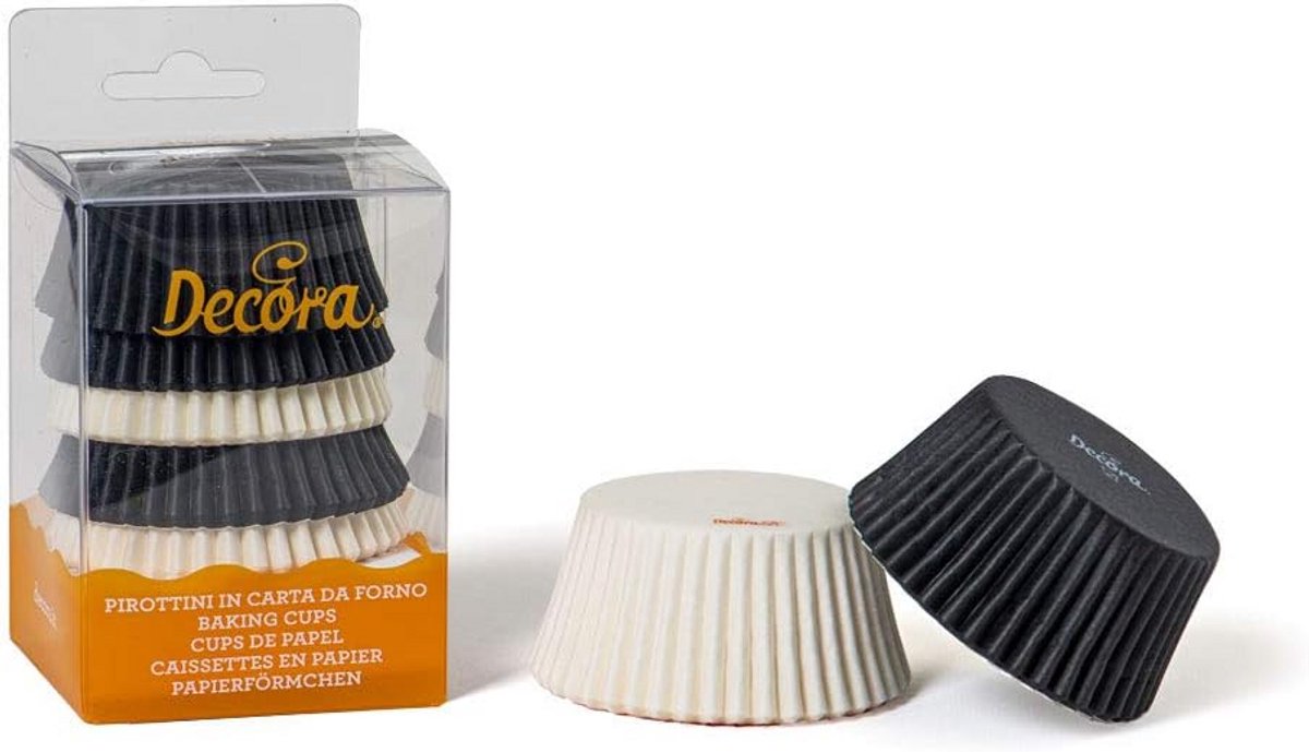 Muffinvormpjes Papier Zwart - 75 Stuks