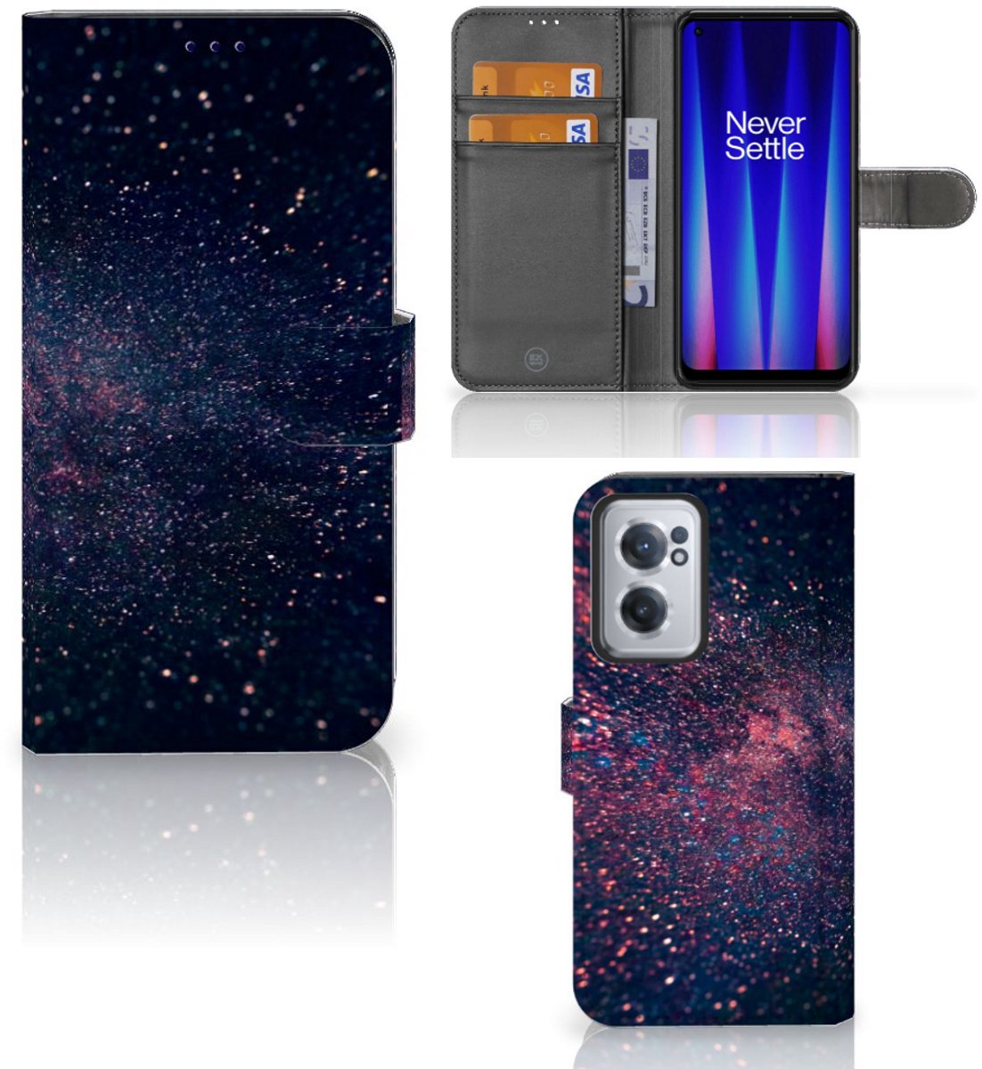 OnePlus Nord CE 2 Book Case Stars