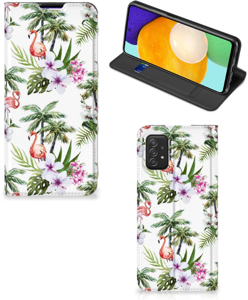 Samsung Galaxy A03s Hoesje maken Flamingo Palms