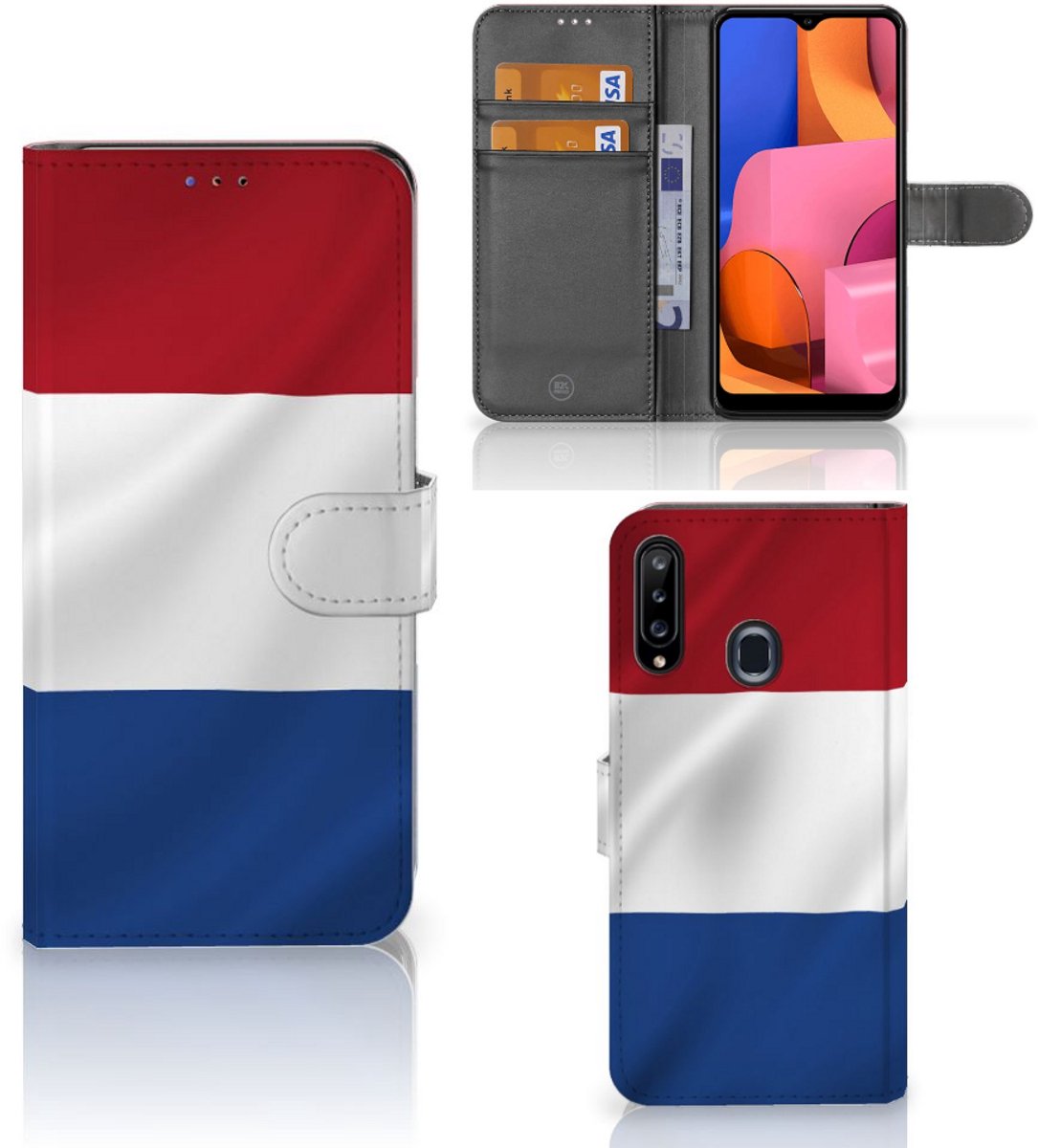 Book Case voor Samsung Galaxy A20s Bookstyle Case Nederlandse Vlag