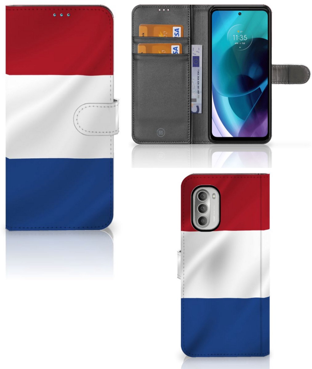 Motorola Moto G51 5G Bookstyle Case Nederlandse Vlag