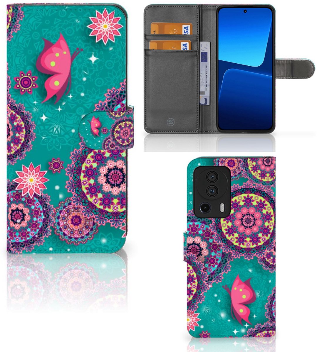 Xiaomi 13 Lite Hoesje Cirkels en Vlinders