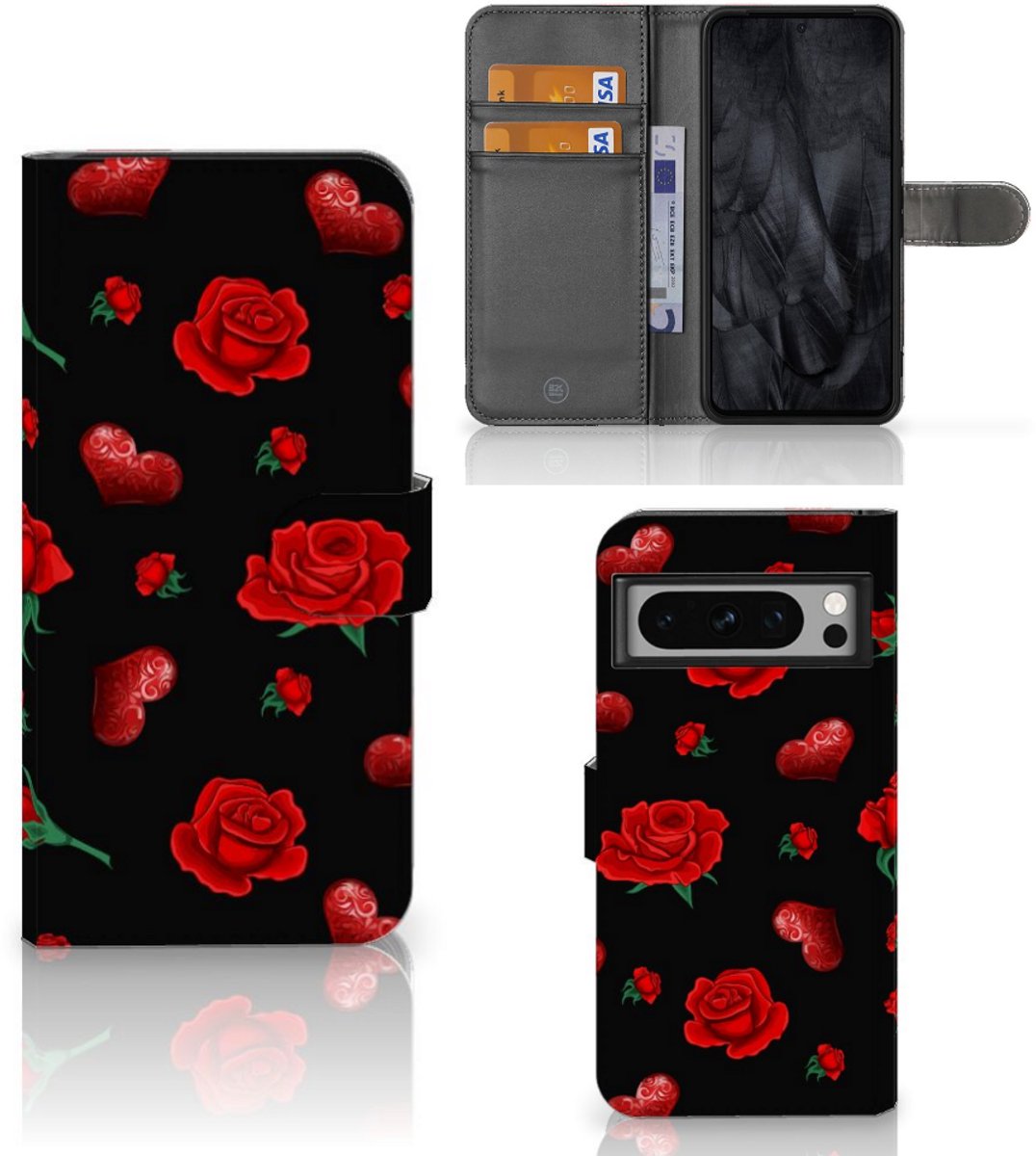 Boekhoesje voor Google Pixel 8 Pro Leuk Hoesje Valentine