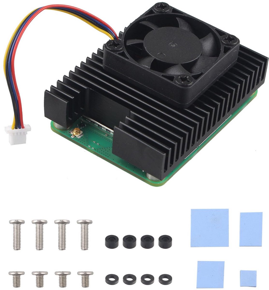 Aluminium Heatsink met PWM Koelventilator voor Raspberry Pi Compute Module 5