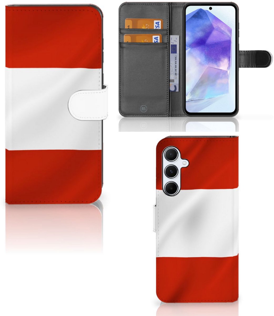 Samsung Galaxy A55 Bookstyle Case Oostenrijk