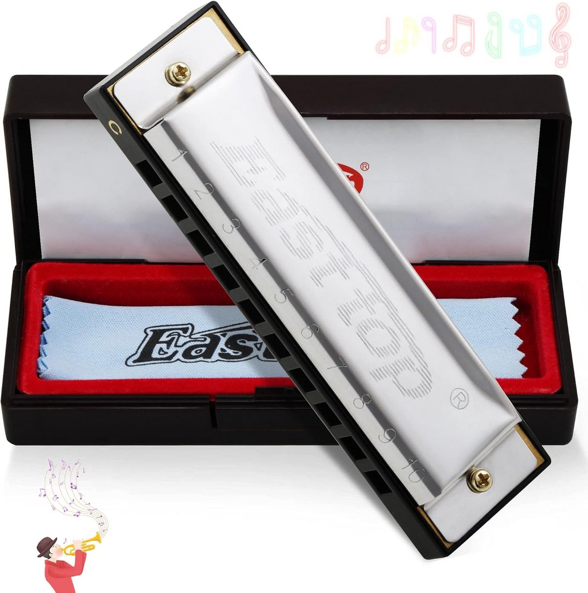 Diatonische Harmonica in C - 10 Gaten, 20 Tonen voor Alle Niveaus