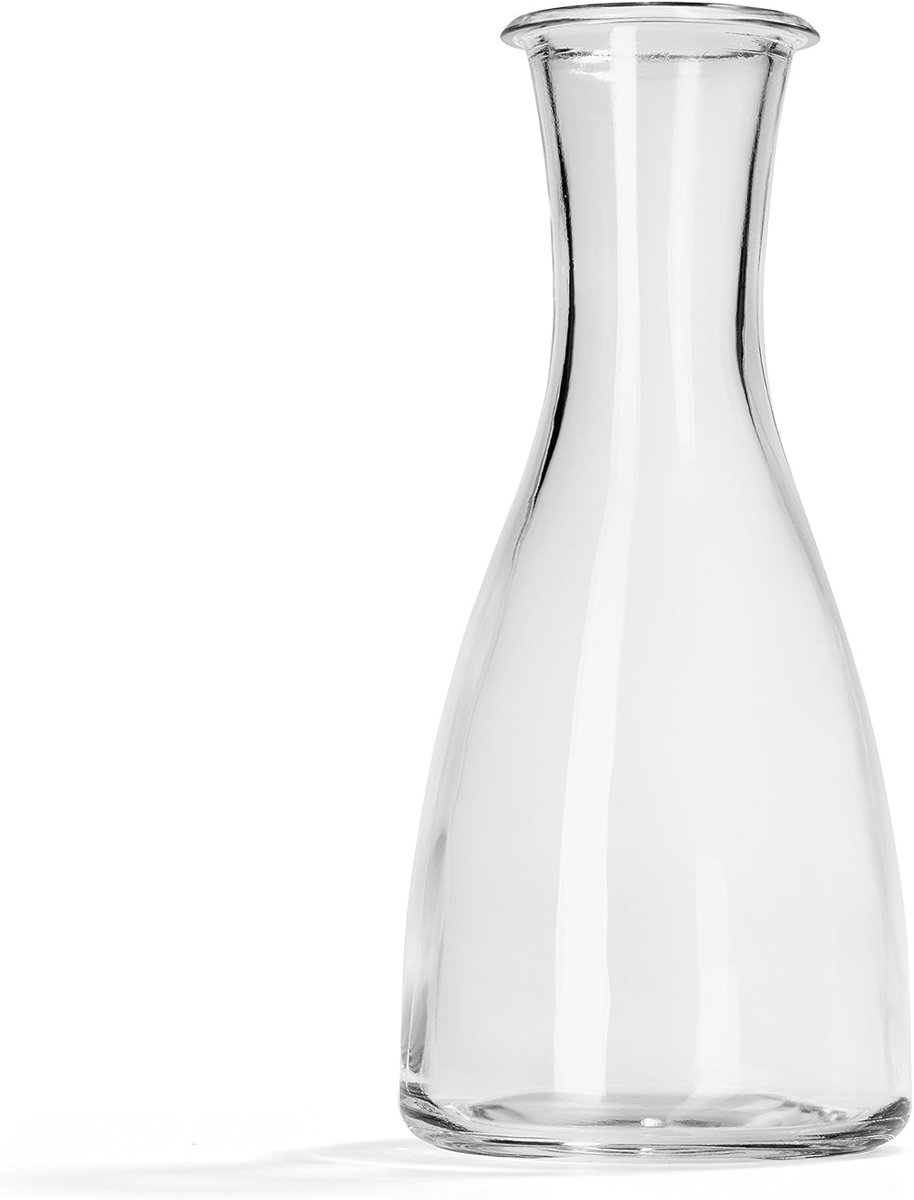 Design Karaf van Glas - 1 Liter - Geschikt voor Water, Limonade en Wijn