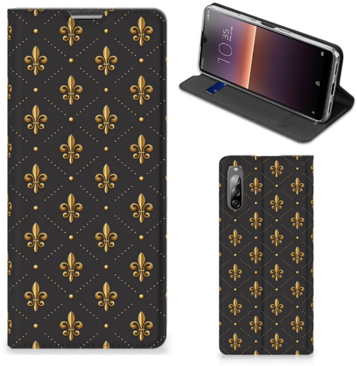 Sony Xperia L4 Hoesje met Magneet Franse Lelie