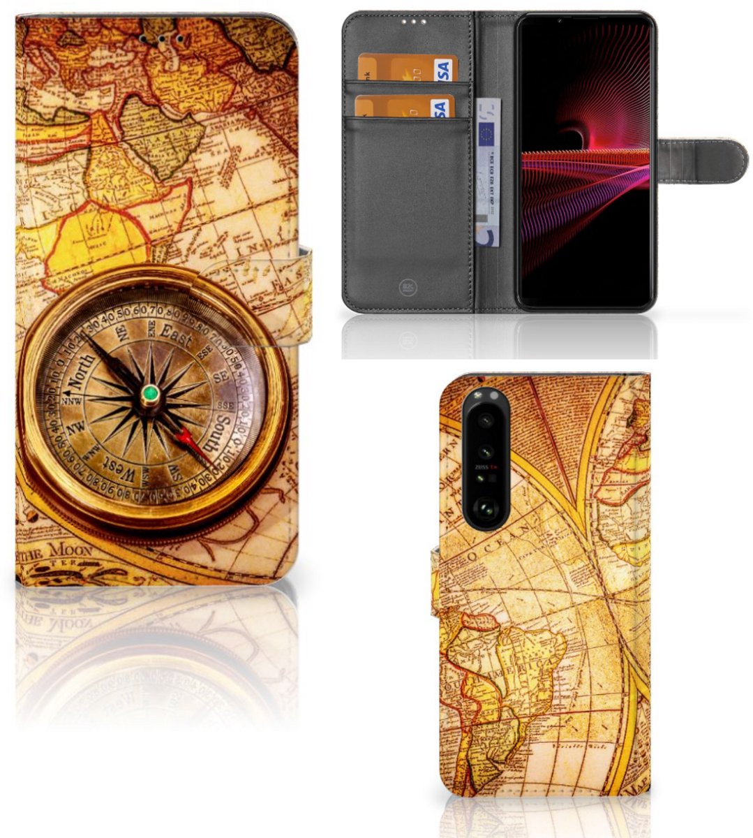 Sony Xperia 1 III Flip Cover Kompas