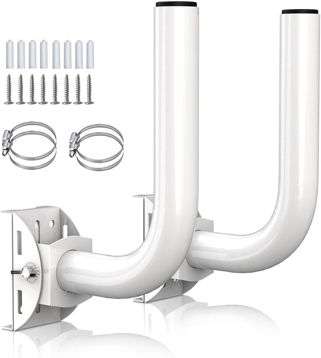 Draadloze brugbeugelbevestiging voor buiten, 2-pack paal en wandmontage, ideaal voor wifi-toegangspunten