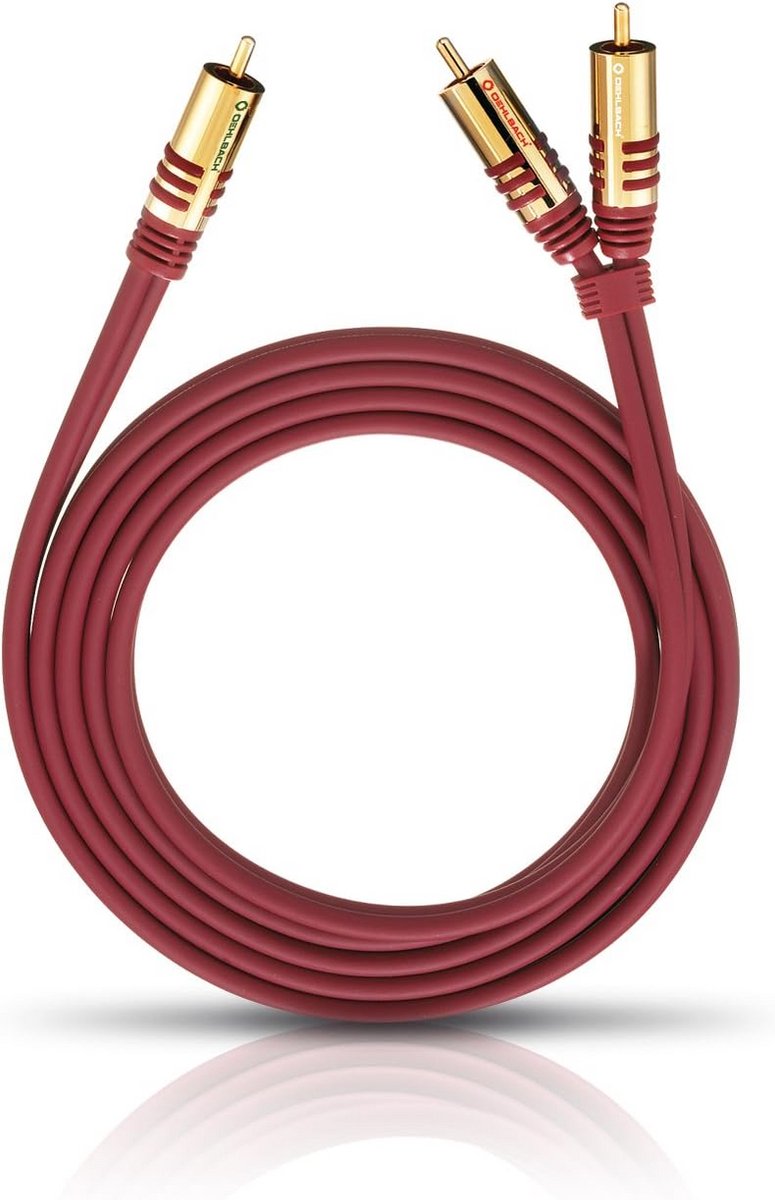 Y-Cinch Subwooferkabel 2x RCA naar 1x RCA - Flexibele 2m Audiokabel met Efficiënte Afscherming
