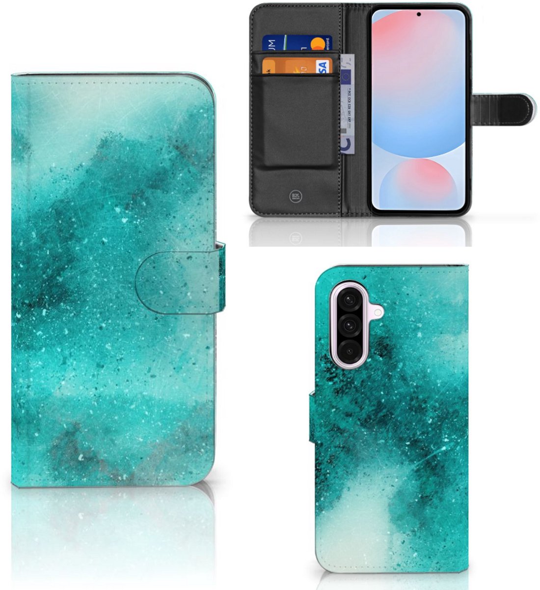 Book Case voor Hoesje Samsung Galaxy A56 Painting Blue