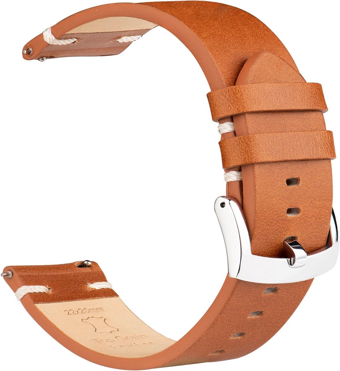 Leren horlogebandjes 18mm 20mm 21mm 22mm - Snelsluiting voor heren en dames