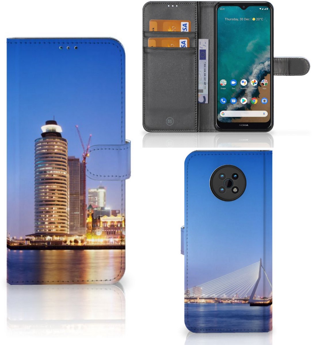 Book Case voor Nokia G50 Flip Cover Rotterdam