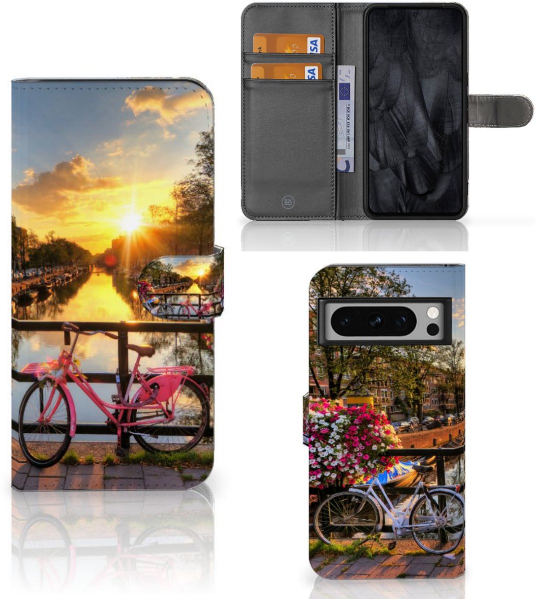 Google Pixel 8 Pro Flip Cover Amsterdamse Grachten