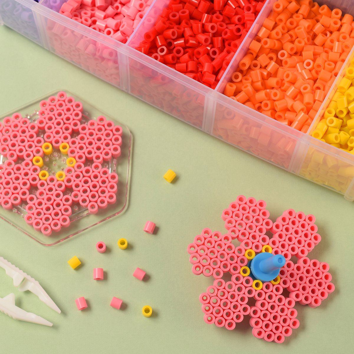 Vaessen Creative Strijkkralen Set - Assortiment - 10.000 stuks - Incl. Accessoires — afbeelding 2