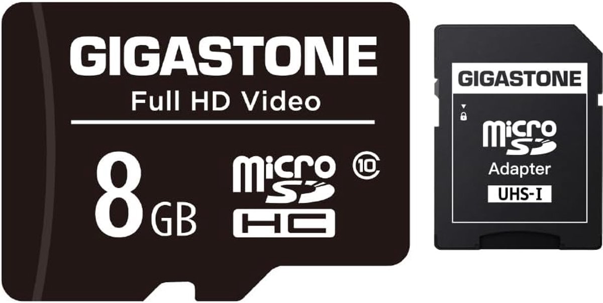 8GB Micro SD Card - FHD Video, Surveillance Camera, Action Camera, Drone, Class 10