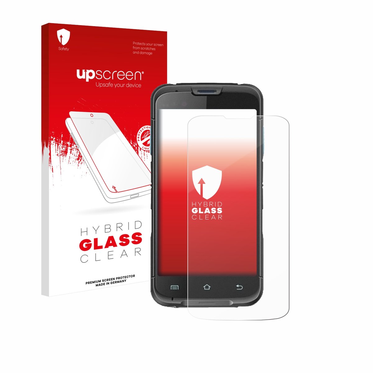 upscreen - Screenprotector voor Unitech EA602 - Folie Beschermfolie Beschermglas transparant