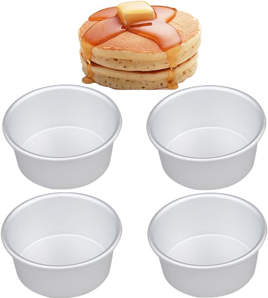 5 Inch Mini Cake Pan Set - Perfect for Baking Mini Cakes, Pizzas, and Quiches