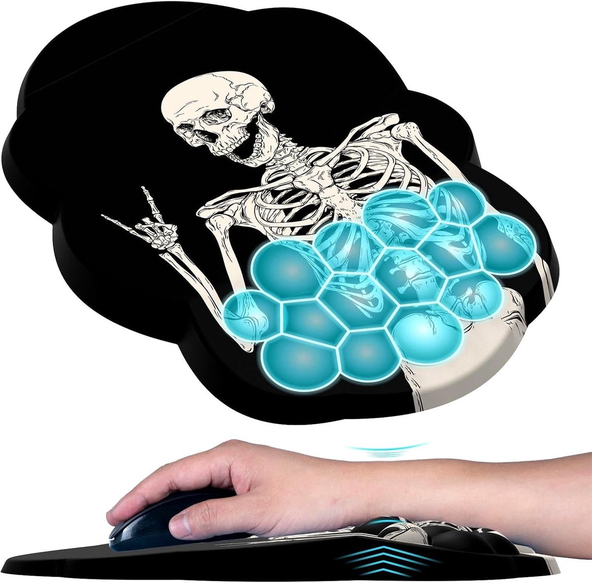 Ergonomische muismat - Met polssteun en massageontwerp