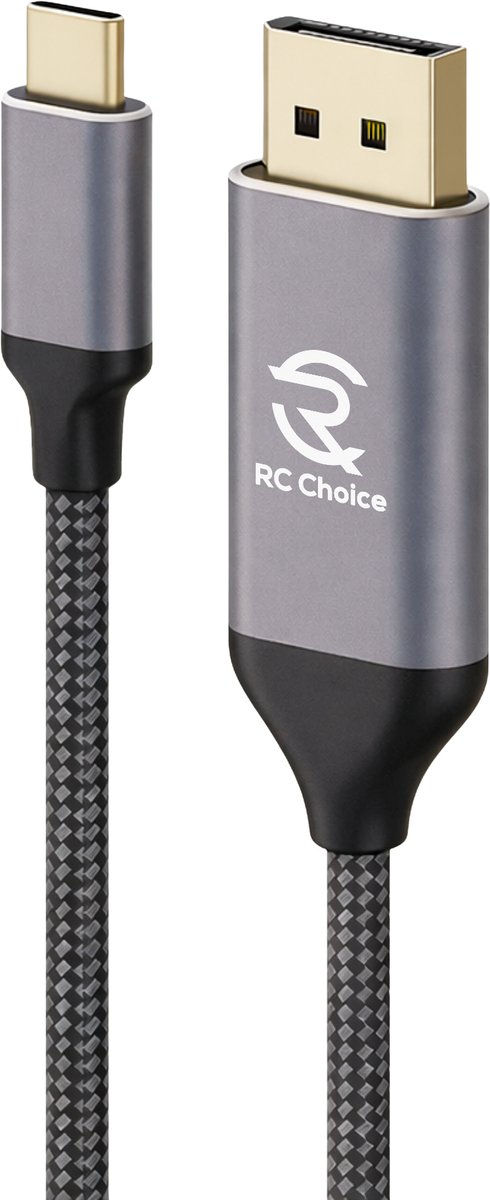USB C naar DisplayPort Kabel - 8K 60Hz - 3 Meter - Sterk en Flexibel Nylon